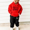 thumbnail image 2 of BOOMNY Toddler Girls 2 Peice Sweatsuits Graphic Y2K Long Sleeve Sweatshirts Pants Sets for Kids Comfy Track Suits, 2 of 4