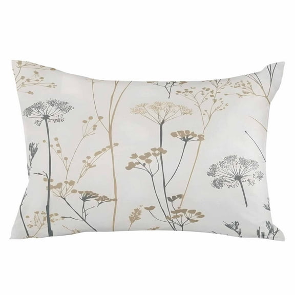 Vintage Botanical Floral Throw Pillow Cover 20 x 26 Inch Decorative Pillow Cover Watercolor Flowers Vintage Lumbar Pillowcase Seasonal Rectangle Cushion Case for Couch Sofa Bed Living Room