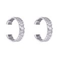 thumbnail image 4 of Maytalsory Stainlees Steep Soild Wristwatch Strap Rhinestones Watch Band Repair Kit Replacement For Charge 2 Silver 2Set, 4 of 6