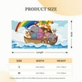thumbnail image 6 of Zufioo Rainbow Animals on Noah's Ark Print Holiday Banners, Party Banners, Hanging Flags, Bar Shopping Mall Garden Wall Decorations, Holiday Decoration Supplies-Medium, 6 of 8