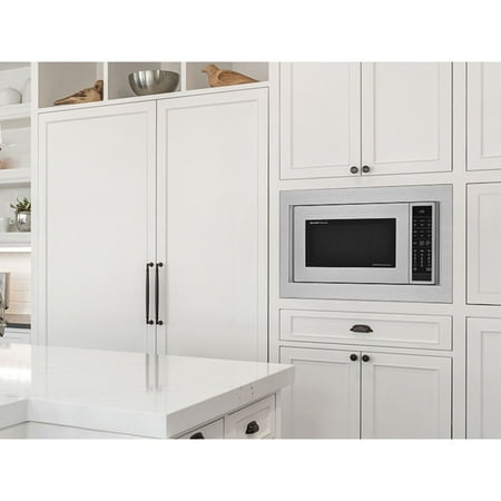 Sharp - 27-in. Built-In Microwave Trim Kit for the SMC2266HS - Silver