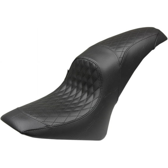 Signature Series Tripper One-Piece Seat by John Shope for Indian Scout 2015-'21, Diamond, Black