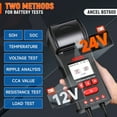 thumbnail image 5 of ANCEL BST600 12V/24V Charging System Analyze 100-2000 CCA Automotive Car Battery Temperature Load Tester Tool, 5 of 12