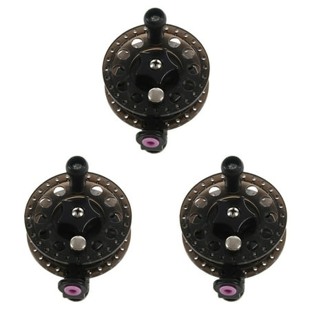 3X Plastic Ice Fishing Reels Fly Fishing Tackle Round Wheel Fishing Accessories
