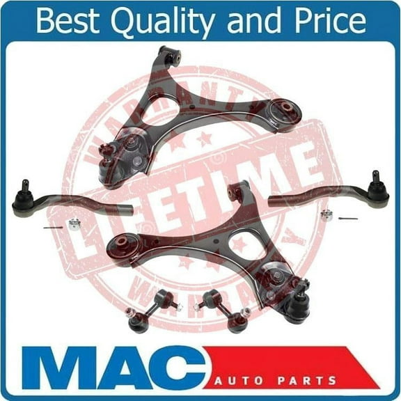 Fits 2006-2011 Honda Civic 1.8L Lower Control Arms Bushings Ball Joints Tie Rods