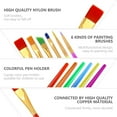 thumbnail image 4 of Ensemble de Pinceaux Colorés pour Enfants 6 Pcs, 4 of 7