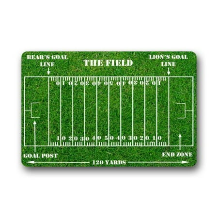 Winhome Sport Theme Football Field Doormat Floor Mats Rugs