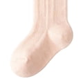 thumbnail image 5 of ZACPNCV Baby Boys Girls Mesh Long Socks Ruffled Cuff Cute Carrot Embroidery Knee High Socks Soft Loose Non Binding Leg Warmer Socks Pink, 5 of 5