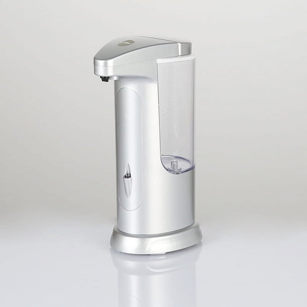 Dispensador de jabón, dispensador de jabón automático de alta capacidad sin contacto, equipado con sensor de movimiento infrarrojo, base impermeable, interruptores ajustables, adecuado para