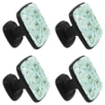 thumbnail image 2 of 4 Pcs Square Cabinet Handle Cupboard Knob Drawer Pulls Handle Hippo Green Drawer Knobs with Screws Furniture Decoration, 2 of 7