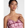 thumbnail image 5 of Joyspun Women's Flannel Cami w/ Self Ruffle Sleep Top, Sizes XS to 2X, 5 of 6