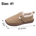 thumbnail image 3 of Plyschtofflor för dam, höst och vinter - Mode, mjuk sula, halkfria, fleecefodrade, varma, bomullsstoppade, plusstorlekar, Boken skor khaki khaki, 3 of 4