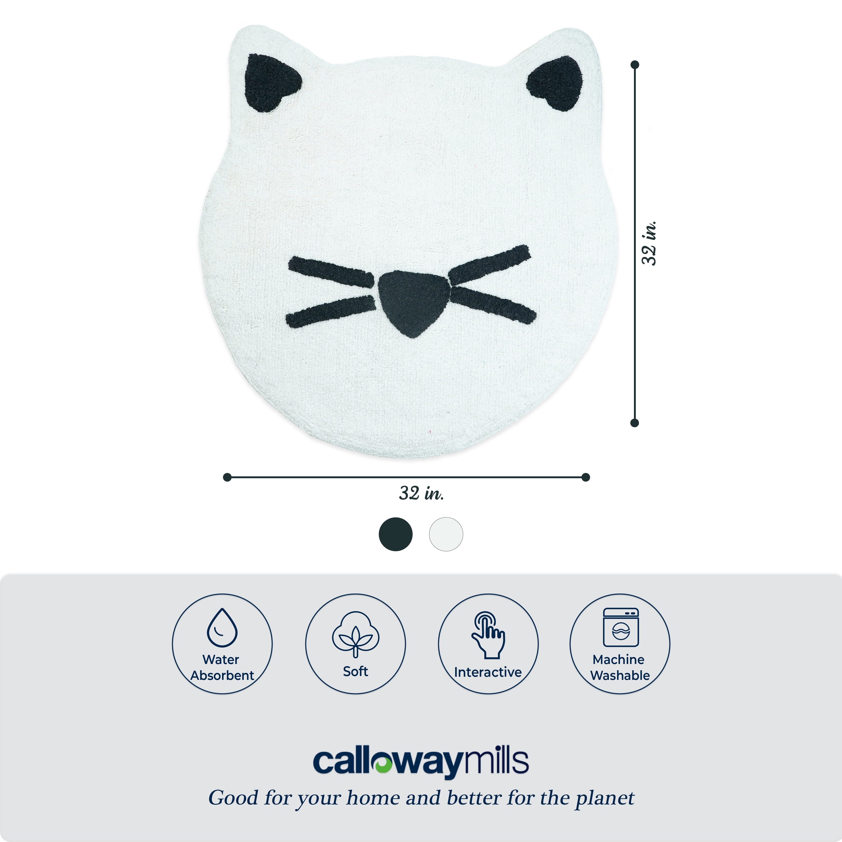 Calloway Mills 1143532 Kitty Cat Rug 32”