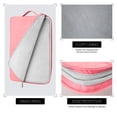 thumbnail image 5 of LLAYOO 14 Inch Laptop Sleeve Case Compatible with 14" Notebook Computer Chromebook Tablet,Handbag with Handle Strap Front Pocket Padded Briefcase Polyester Waterproof Cover Protective Bag, Pink, 5 of 7