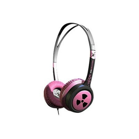 ifrogz EarPollution Toxix - Headphones - full size - wired - 3.5 mm jack - pink