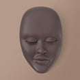 thumbnail image 6 of Gazechimp Lash Mannequin Head Silicone Multifunctional Lifelike Soft Professional Practice coffee, 6 of 8