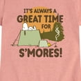 thumbnail image 3 of Peanuts - It's Always A Great Time For Smores - Toddler And Youth Girls Short Sleeve Graphic T-Shirt, 3 of 6