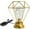 Gold, variant on LINLIN Metal Shade Table Lamp,Geometric Diamond Shape Edsion Bulb Night Light Desk Light USB Powered Ambient Lights for Bedroom Wedding Christmas Home Decoration