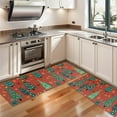 thumbnail image 3 of Kitchen Rugs Sets Of 2,Red Christmas Tree and Ornament Pattern Anti Fatigue Kitchen Mat Rugs Non Slip Washable,Decorative Kitchen Floor Mats for Kitchen,Sink,Laundry,17"X47", 3 of 5
