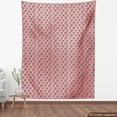 thumbnail image 4 of Ambesonne Mid-Century Modern Fabric by the Yard Upholstery, Abstract Cups, 5 Yards, Coral Dark Taupe, 4 of 5