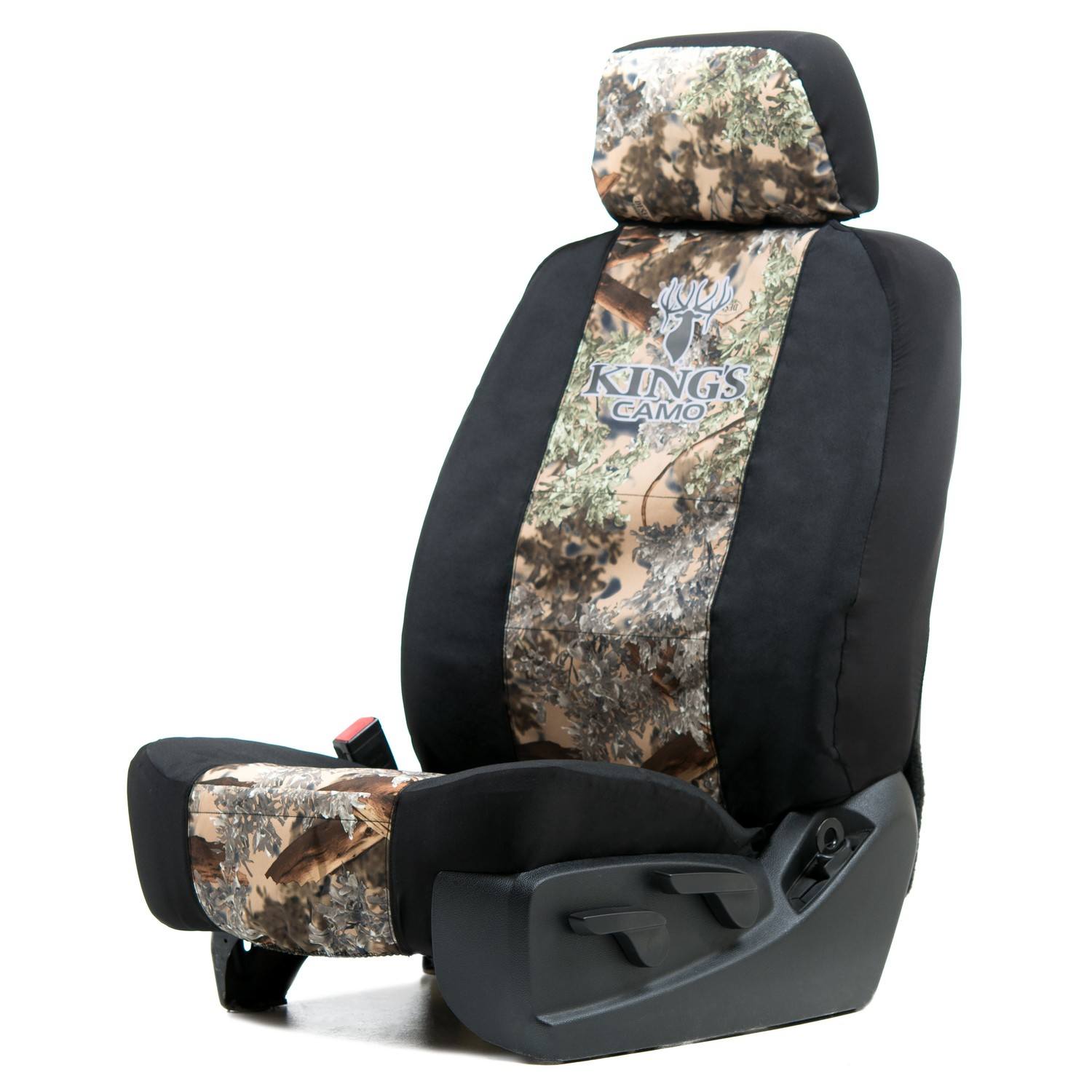 Universal Canvas Low Back Bucket Seat Cover W/Headrest Cover