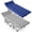 Blue and Gray, variant on Fenbeli 2 Pack Camping Cot with Mattress Heavy Duty Folding Cot Bed for Adults, Blue and Gray
