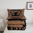 thumbnail image 5 of Catabedysis Rustic Old Wooden Full Size Comforter Sets,Camping Camper Print Bedding Comforter Set For Boys,Multicolor,Black Reversible,3 Pieces,1 Comforter and 2 Pillowcases, 5 of 7