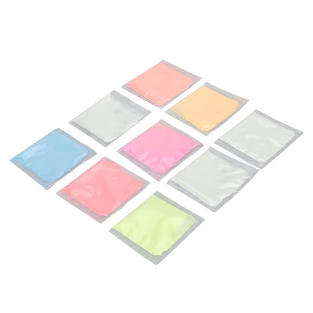 Paleta De Neón Pigmento Luminoso Polvo Fluorescente Libre Irritante Brillante Impermeable 9 Paquetes Multiusos Para Jabón Para Arte De Uñas ANGGREK