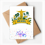 Soccer Mount Corcovado Parrot Brazil Welcome Back Greeting Cards Envelopes Blank