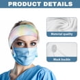 thumbnail image 5 of COEQINE Tie Dye Nurse Button Headband Headbands with Button for Mask Sweatband for Running,Workout,Basketball Sports Headbands for Teens Nurse Headbands Bulk, 5 of 7