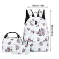thumbnail image 2 of YIMWNYI 3-Piece Leisure Backpack Set with Large Capacity, Floral Design, Lightweight and Water-Resistant, Comfortable Adjustable Shoulder Straps, Multipurpose Backpack for Travel and Daily Use, 2 of 4