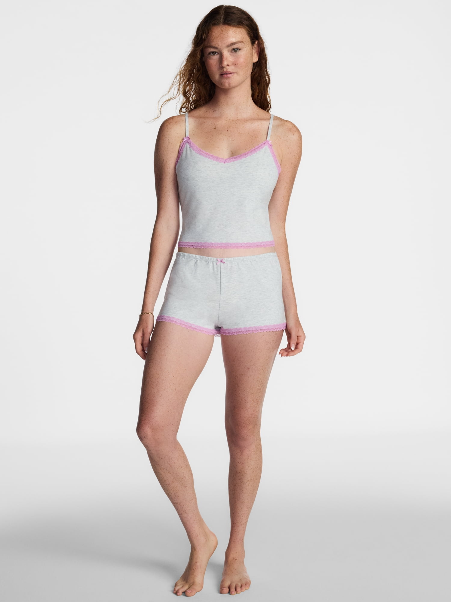 No Boundaries Sleep Lace Cami Top, Women's XXS-3X