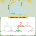 thumbnail image 2 of 50pcs Clothes Hanger 10 Colors Earring Holder Necklace Mini Hanger Rack Jewelry Display Dangle Earring Hanging Organizer Acrylic Ear Studs Display Rack, 2 of 6
