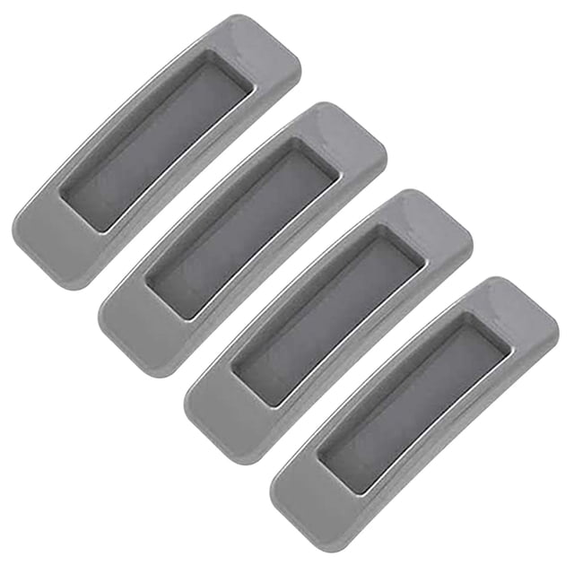 Pompotops 4 Pieces Self-Stick Instant Cabinet Drawer Handle Helper Auxiliary Kitchen Cabinet Door Window Handle Sticker Convenient Opening Stick-On Handles Clearance