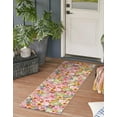 thumbnail image 2 of Unique Loom Outdoor Botanical Collection Area Rug - Petal (8' x 10' Rectangle Multi/Blue), 2 of 7