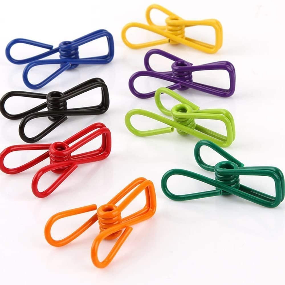 10Pcs Multi-Purpose Metal Clips Holders Chip Bag Document Steel Wire Clips Profs 