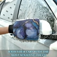thumbnail image 6 of Qxltty Puddle Veined Marble Car Wash Mitt 2pcs Scratch Free Lint-Free Antistatic Microfiber 8.07×11.8in, 6 of 8