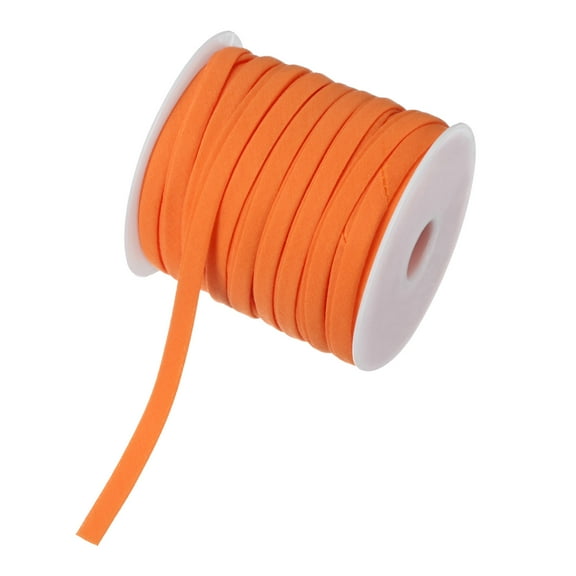 Uxcell Double Fold Bias Tape 1/4" 25 Yards for Sewing/Seaming/DIY Orange