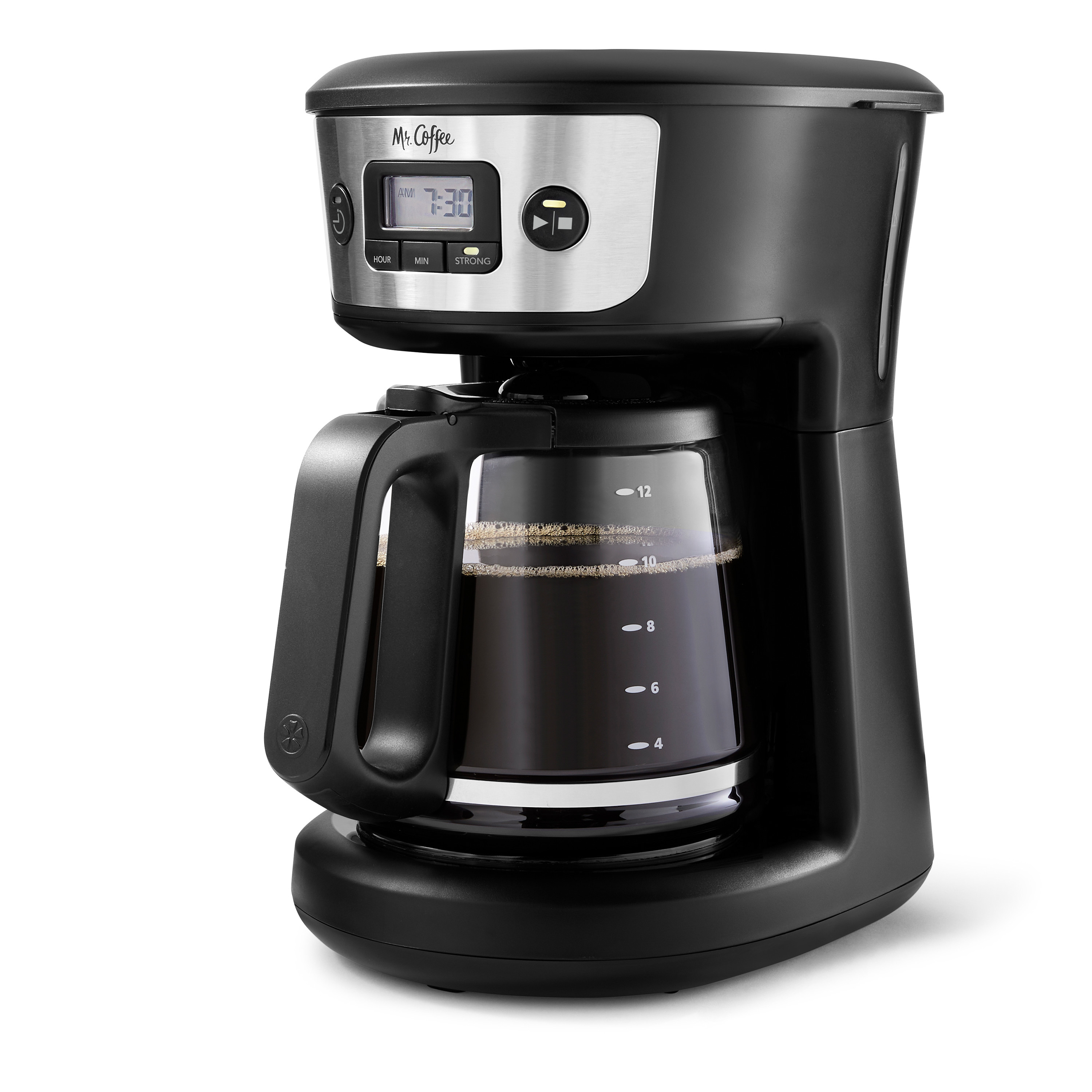 Mr. Coffee® 12-Cup Programmable Coffee Maker with Strong Brew Selector, Stainless Steel - image 3 of 10
