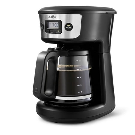 Mr. Coffee® 12-Cup Programmable Coffee Maker with Strong Brew Selector, Stainless Steel