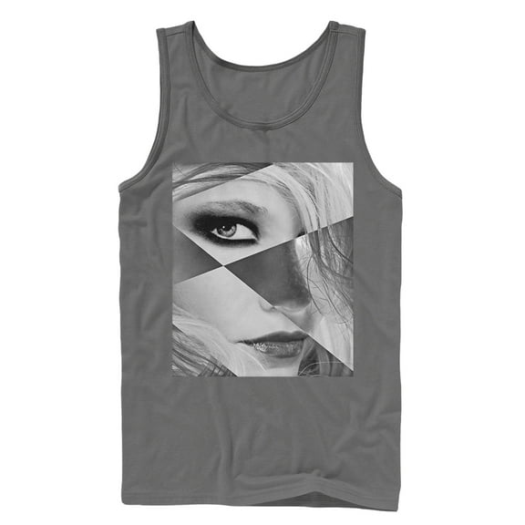 Men's Lost Gods Black and Portrait Tank Top Charcoal Small