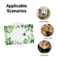 thumbnail image 5 of AshasdS Green Leaf Watercolor Butterfly Linen Table Mats Set of 4 12x18 inch for Spring Summer Home Table Decor, 5 of 5