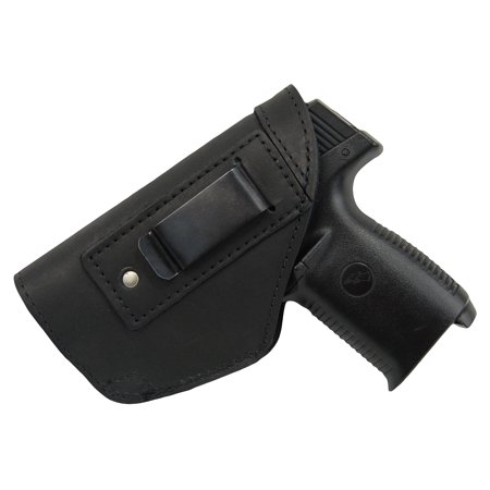 Barsony Left Black Leather IWB Holster Size 17 Beretta CZ EAA Ruger Springfield Sig Compact 9 40 (Best Iwb Holster For 1911 Compact)