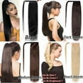 thumbnail image 5 of Extensions de Cheveux Humains Brésiliens Remy Queue de Cheval à Enrouler Extensions de Cheveux à Clip pour Femmes, 5 of 5