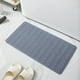 thumbnail image 5 of Alfombrilla antideslizante para ducha, rectangular, con ventosa, para masaje de pies, resistente, impermeable, lavable, para baño y cocina, plegable y portátil, de goma., 5 of 9