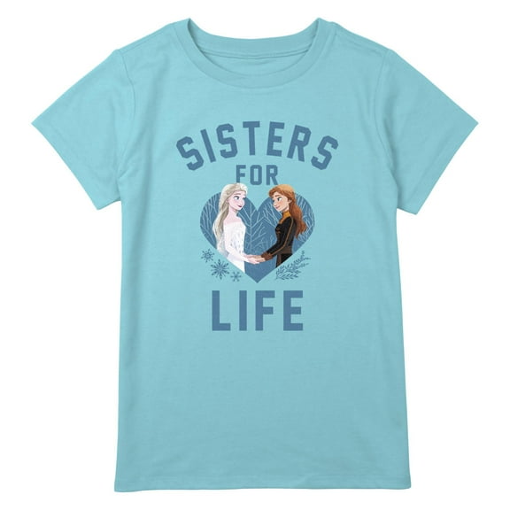 Girl's Frozen 2 Sisters For Life Graphic T-Shirt