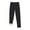 Black, variant on Winter Kids Fleece Lined Warm Leggings Boys Girls Thick Thermal Pants Unisex Solid Color Bottoms