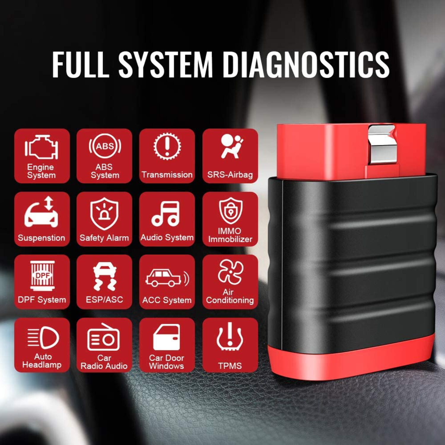 THINKCAR Bluetooth OBD2 Scanner Diagnostic Tool, OE Full-System Car Scanner for iOS & Android, Check Engine Light Fault Code Reader & Scan Tool for All 1996 & Newer Vehicles - THINKDIAG MINI