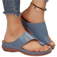thumbnail image 3 of Summer Sandals for Women Orthotic Slip On Flip Flops with Arch Support Toe Loop Slippers Comfortable Casual Shoes, 38, 3 of 8
