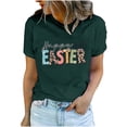 thumbnail image 2 of EGNMCR T-shirt de Pâques Chemises pour Femmes Imprimé de Pâques T-shirt à Col Rond pour Femmes Mode et Confortable Haut de Chemise pour Femmes Haut à Manches Courtes à Col Rond/chemise T-Shirts pour Femmes, 2 of 7